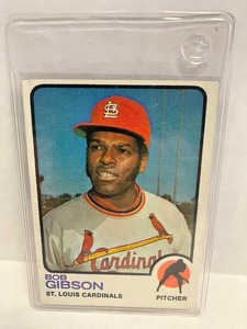 lot 66 image: 1973 Topps Bob Gibson