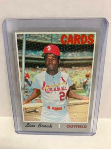 lot 67 image: 1970 Topps Lou Brock