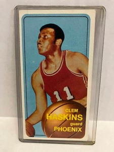 lot 75 image: 1970 Topps Clem Haskins