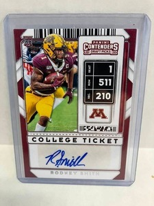 lot 83 image: 2020 Gophers Rodney Smith RC Auto