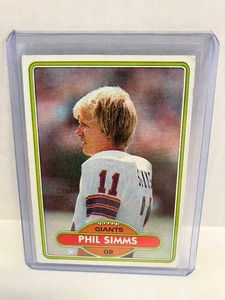lot 87 image: 1980 Topps Phil Simms RC