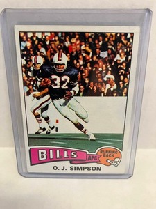 lot 89 image: 1975 Topps OJ Simpson