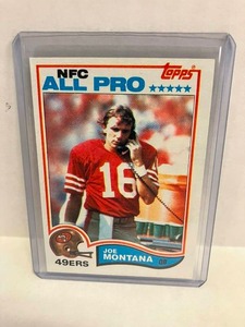 lot 90 image: 1982 Topps All-Pro Joe Montana