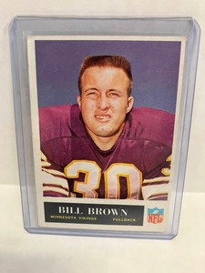 lot 92 image: 1965 Topps Bill Brown Vikings