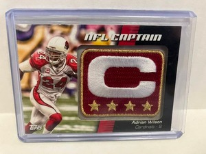 lot 94 image: 2012 Topps NFL Captains Patch - Adrian Wilson