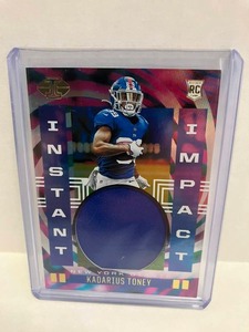 lot 97 image: 2021 Illusions Instant Impact Kadarius Toney RC Patch