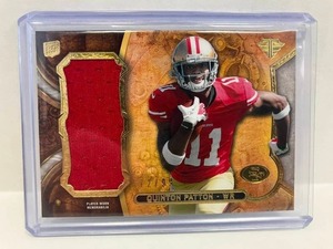 lot 98 image: 2013 Triple Threads Jumbo Relics Quinton Patton #99