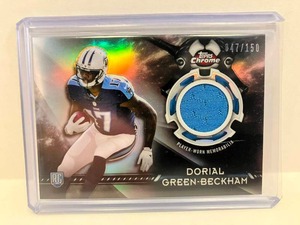lot 100 image: 2015 Chrome Rookie Relics Dorial Green-Beckham