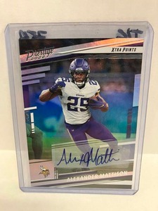 lot 104 image: 2022 Prestige Alexander Mattison Autograph