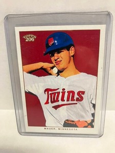 lot 110 image: 2002 Topps 206 Joe Mauer Rookie