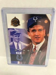 lot 113 image: 1998 Pinnacle Mint Peyton Manning RC