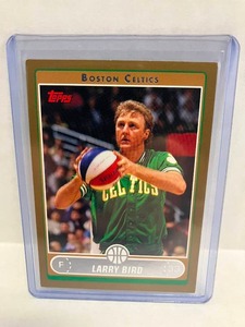 lot 133 image: 2006 Topps Gold Larry Bird #500