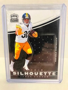 lot 141 image: 2017 Panini Preferred Jumbo Rookie Swatch James Conner
