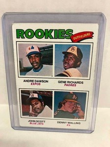 lot 159 image: 1977 Topps Andre Dawson RC