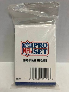 lot 163 image: 1990 NFL Pro Set Final Update Set