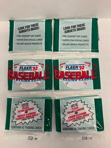 lot 173 image: 1992 Fleer Baseball Rack Packs
