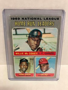 lot 176 image: 1970 Topps Home Run Leaders - Aaron  McCovey  May