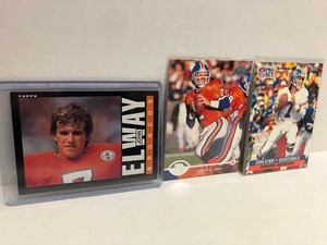 lot 184 image: John Elway - 1985 Topps, 1996 Leaf, 1991 Pro Set