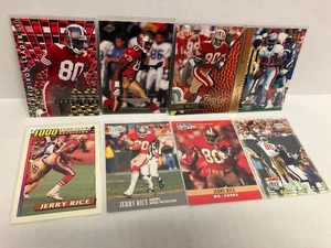 lot 185 image: Jerry Rice - Eight Cards