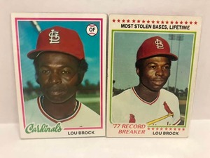 lot 195 image: 1978 Topps Lou Brock