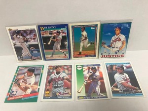 lot 213 image: David Justice - Upper Deck, Topps, Donruss, Score and Fleer