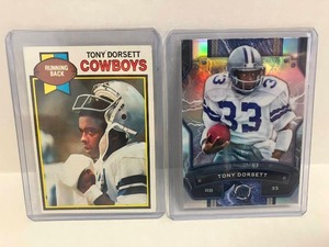 lot 229 image: 1979 Topps Tony Dorsett, 2024 Topps Resurgence Refractor