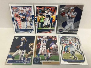 lot 232 image: Peyton Manning - Upper Deck, Prizm, Mosaic, Donruss