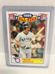 lot 234 image: 1987 Topps Wade Boggs All-Star