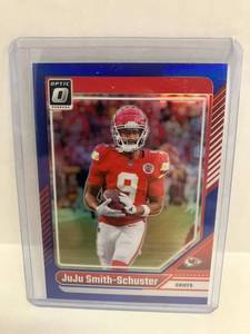 lot 47 image: 2024 Optic JuJu Smith-Schuster Blue #199