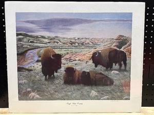 lot 14 image: Unframed Print 24 x 19