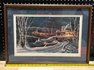 lot 21 image: Framed Art by Terry Redlin Family Traditions