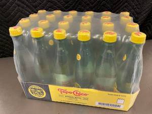 lot 77 image: Topo Chico Mineral Water 24-Pack 15.5oz Bottles Factory Sealed