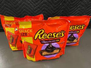 lot 148 image: FL 4 - Reeses Chocolate Lava Cup Snack Size - 3-Pack (9.35 oz each)