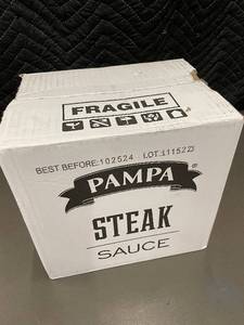 lot 248 image: VT 3 - Steak Sauce - Pampa - 12 Bottles (11 oz Each) - Bulk Wholesale (132 oz)