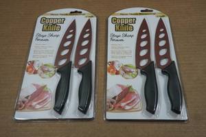 lot 142 image: Copper Kitchen Knives