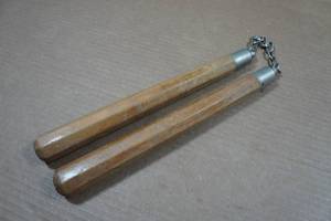 lot 203 image: Wood Nunchucks