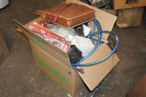 lot 210 image: Housewares and Hardware - Charcoal Lights, Camping Gear