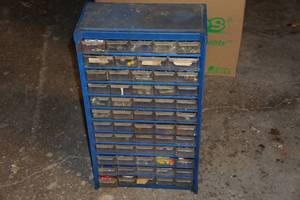 lot 218 image: Small Parts Organizer with Contents
