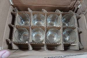 lot 20 image: Libbey Heavy Base Juice Glasses 5.5 Oz