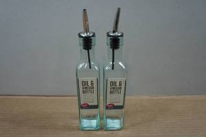 lot 36 image: Glass Oil and Vinegar Bottles