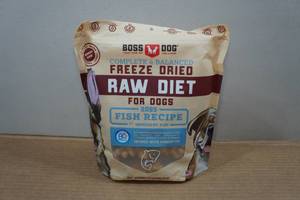 lot 41 image: Boss Dog Freeze Dried Fish Recipe Treats