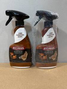 lot 263 image: 2 Weiman Leather Conditioner for Cars, Furniture & Shoes