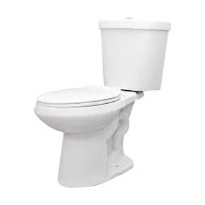 lot 40 image: Glacier Bay 12 inch Rough In Two-Piece 1.1 GPF1.6 GPF Dual Flush Elongated Toilet in White Seat Included   Customer Returns See Pictures