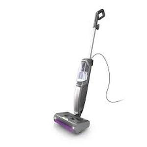 lot 47 image: Shark Steam Pickup 3-in-1 Corded Steam Mop for Hardwood, Tile, Stone and Laminate in Black with Storage Tray, Self Cleans  Customer Returns See Pictures