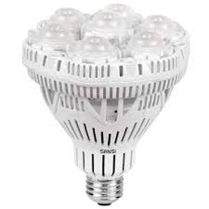 lot 55 image: Lot of SANSI 36-Watt BR30 E26 Cool White (4000K)Full Spectrum Specialty LED Grow Light Bulb for Indoor Garden Greenhouse (2-Pack)   Customer Returns See Pictures