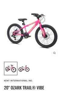 lot 11 image: Ozark trail 20 vibe pink mountain bike