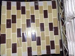 lot 36 image: 26 sheets multi brown mosaic Tile