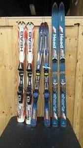 lot 25 image: Snow skis  Head Shapes, Rossignols, and Head Shorts