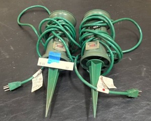 lot 30 image: Pair of Xmas power strips
