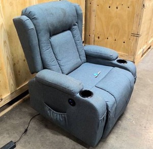 lot 236 image: Blue upholstered lift chair